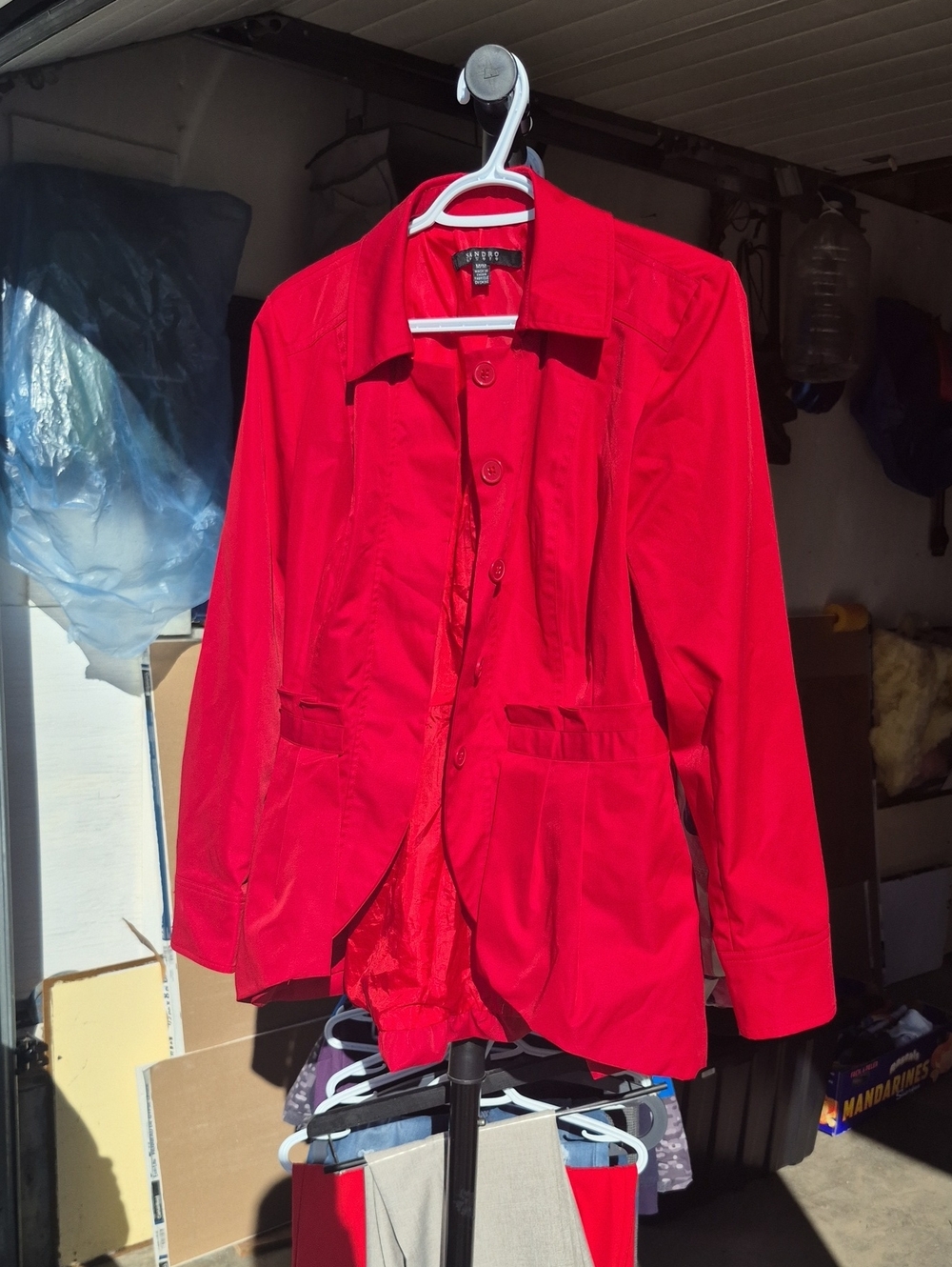 Worthington Bright Red Women's Button-Front Blazer